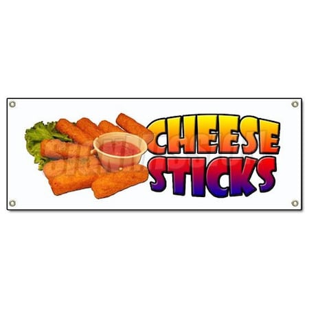 Signmission CHEESE STICKS BANNER SIGN mozzarella concession new fried fry hot fresh B-Cheese Sticks